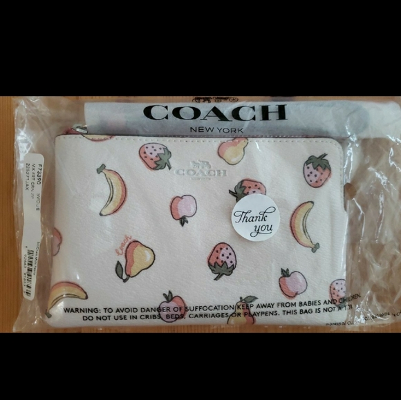 SOLD - Coach Mixed Fruit Wristlet - Picture 7 of 7
